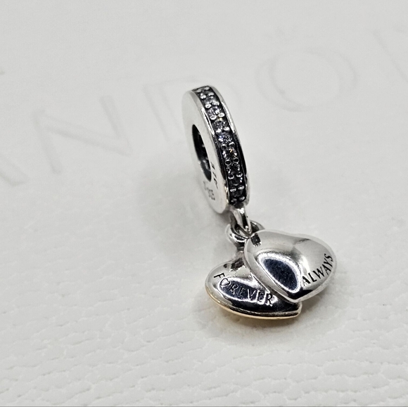 Authentic Pandora Dangle Charm With 14k Gold - Picture 7 of 9
